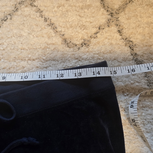 Juicy Couture Navy blue velour track pants size small vintage - Picture 9 of 10